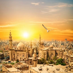 Sultan Hassan And Al Rifai at sunset